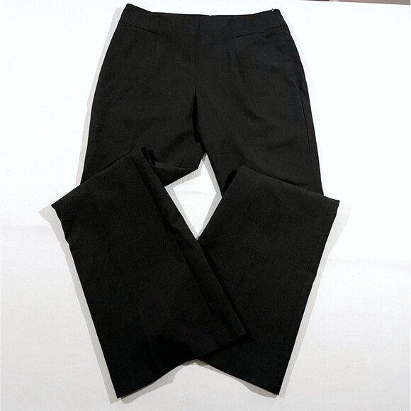 Akris Pants - Akris Pants Womens US Sz 12 Black Wool Dress Trousers Career Wide Leg
